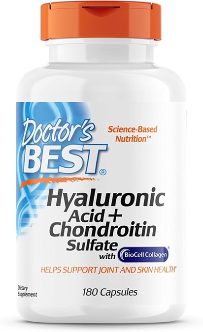 Doctor's Best - Hyaluronic Acid + Chondroitin Sulfate with BioCell Collagen - 180 caps