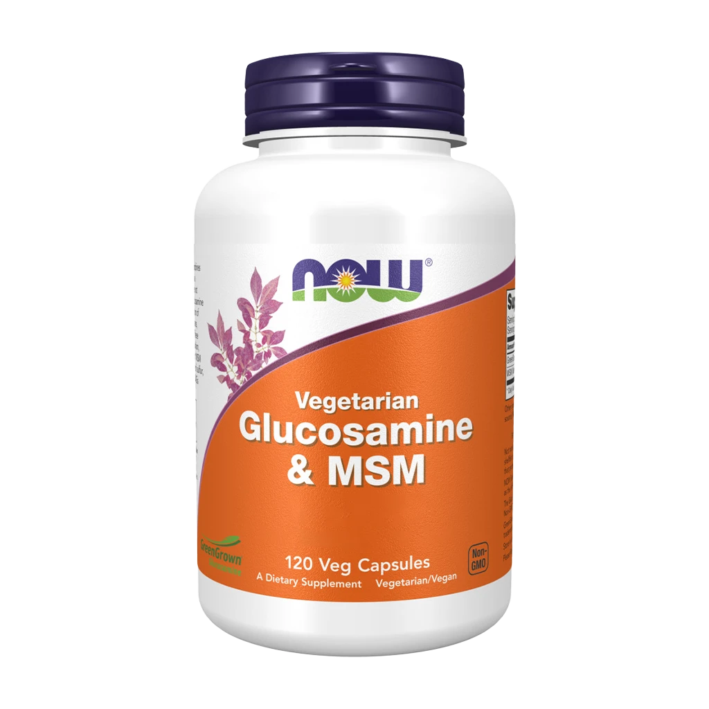 NOW Foods - Glucosamine & MSM Vegetarian - 120 vcaps