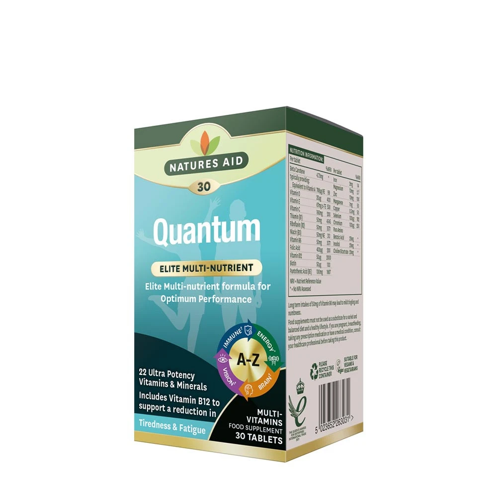 Natures Aid - Natures Aid Quantum Multi-Vitamins & Minerals (30 Tablets)
