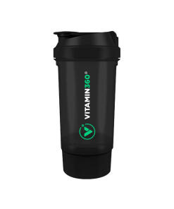 Vitamin360 - Vitamin360 Wave Shaker (500 ml + 150 ml) (Black)