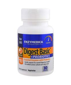 Enzymedica - Digest Basic + Probiotika - 30 kapsler