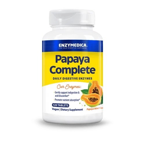Enzymedica - Papaya Completa, Menta de Papaya - 120 comprimidos