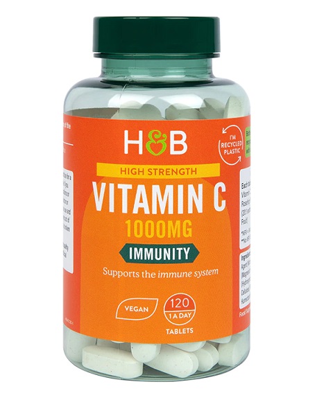 Vitamina C de Alta Potencia, 1000mg - 120 tabletas veganas
