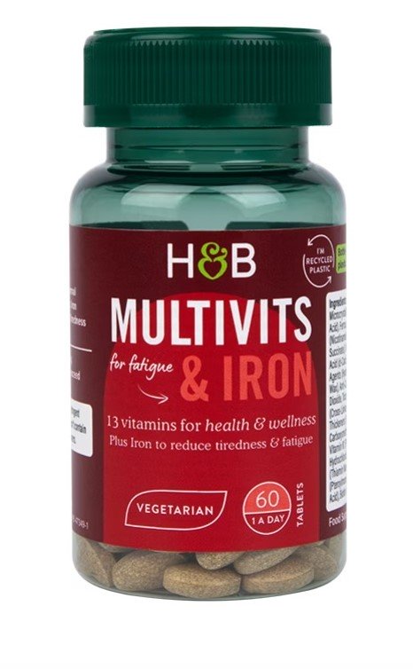 Holland & Barrett - Multivitaminas con Hierro - 60 comprimidos