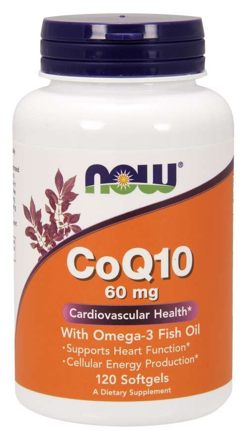 Now Foods Coq10 Con Omega-3, 60Mg - 120 Cápsulas Blandas