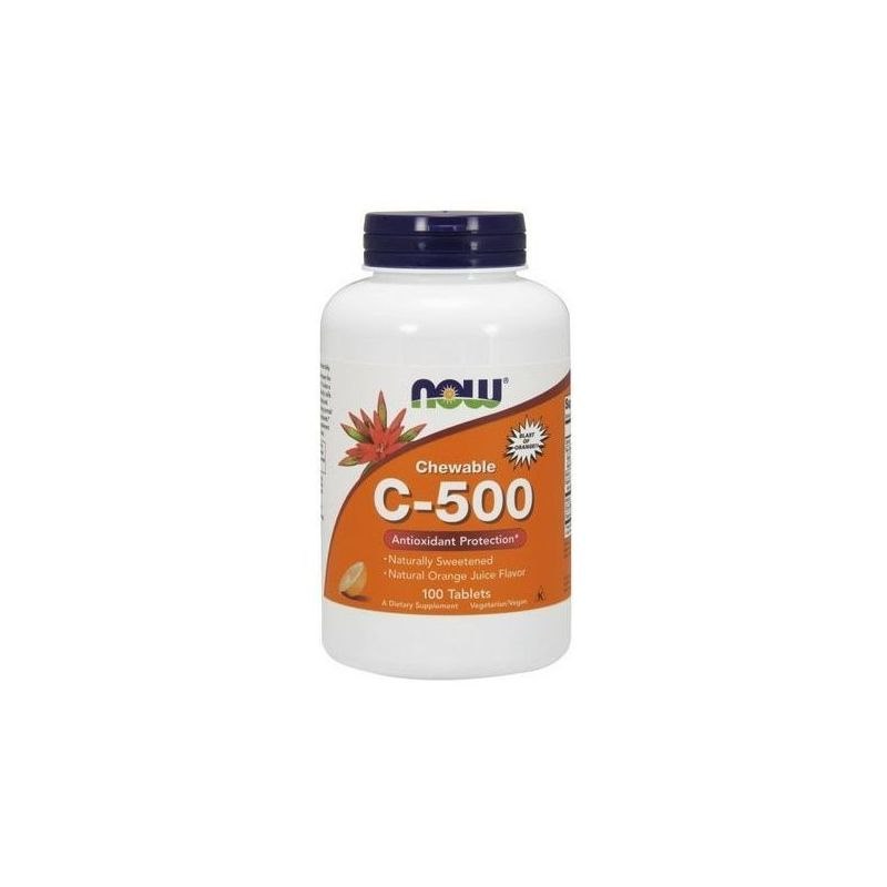 Now,Now Foods,Now,Now Foods Naranja Vitamina C-500 Masticable, - 100 Comprimidos