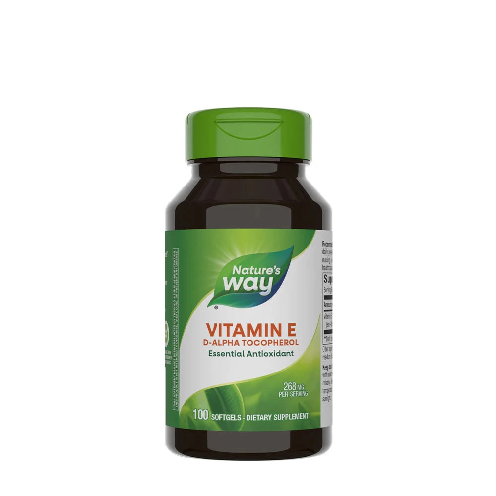 Nature's Way - Vitamina E D-Alfa Tocoferol (100 Cápsulas Blandas)