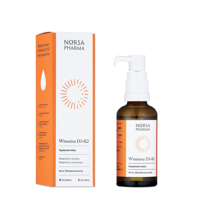 Norsa Pharma - Vitamina D3 + K2 de garbanzos (50 ml)