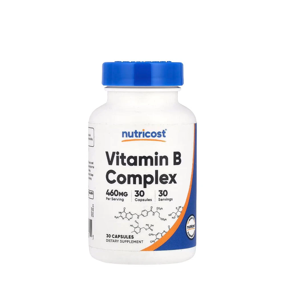 Nutricost Claras Complejo De Vitaminas B, 30 Cápsulas - Imagen 2