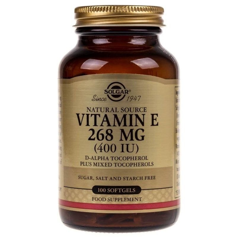 Solgar - Vitamina E, 400 UI, 268 mg (100 cápsulas blandas)
