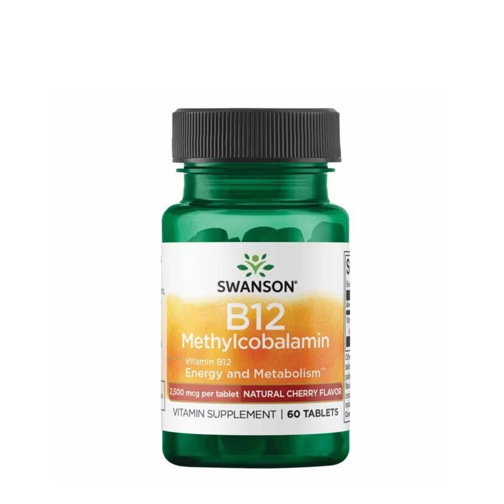 Vitamina B-12 Metilcobalamina, 2500mcg Cereza - 60 comp.