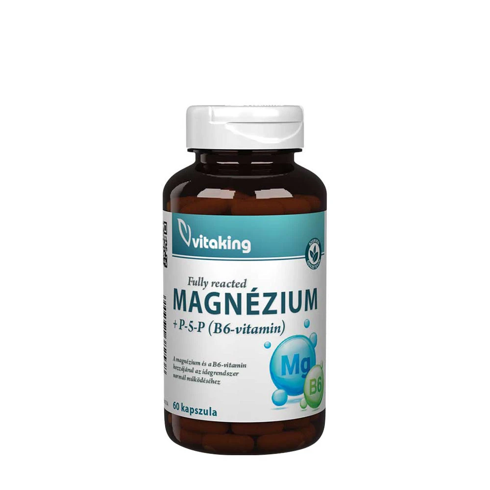 Vitaking - Bisglicinato de Magnesio con Vitamina B6 (P5P) (60 cápsulas)