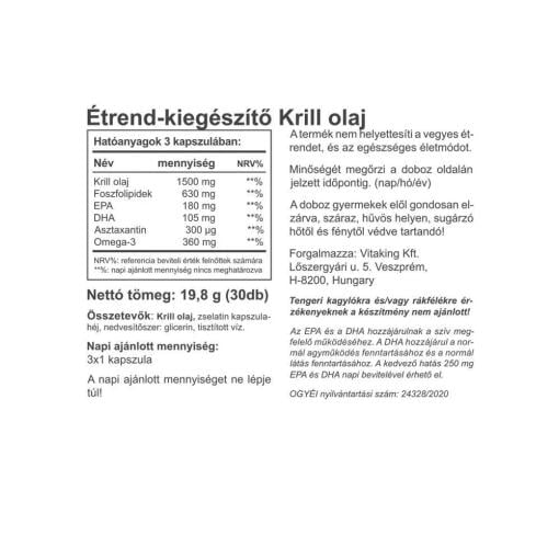 Vitaking - Aceite de Vitakrill 500 mg (30 cápsulas blandas) - Imagen 4