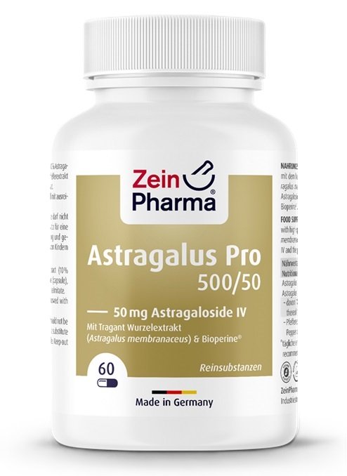 Astrágalo Pro 500/50, 50mg Astragalósido IV - 60 cápsulas vegetales