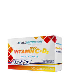Allnutrition - Vitamin C 1000 + D3 - 30 caps