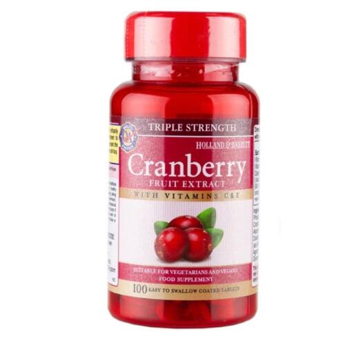 Holland & Barrett - Tredobbelt styrke tranebærekstrakt - 100 tabletter