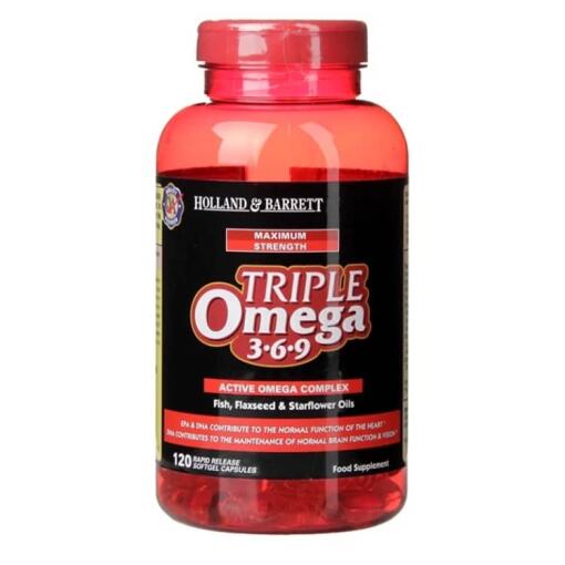 Holland & Barrett - maksimal styrke triple omega 369 - 120 kapsler