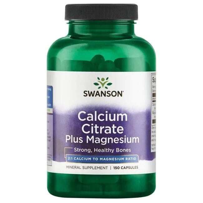 Swanson Vitamins , Citrato De Calcio Más Magnesio, 150 Cápsulas Veganas - Imagen 3