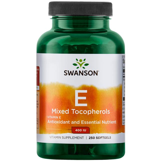 Swanson Vitamins , Vitamina E 400 (Tocoferoles Mixtos), 268 Mg (400 Ui), 250 Cápsulas Blandas - Imagen 3